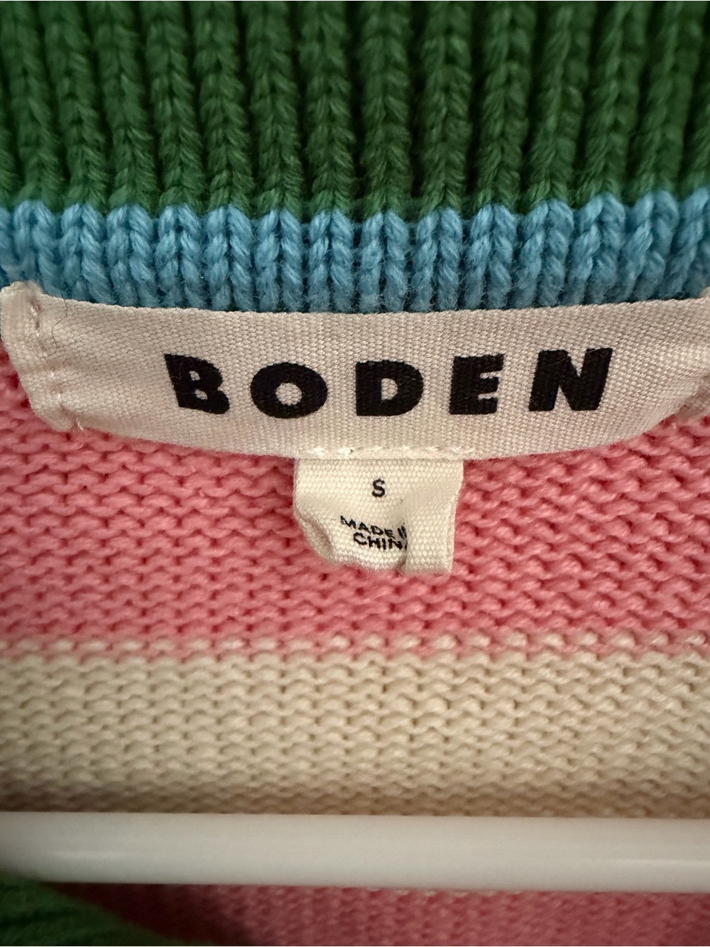 Boden Sasha striped Henley sweater - Picture 4 of 5